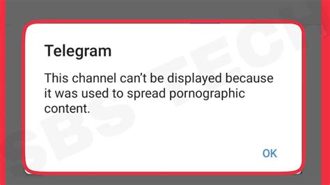 Telegram " This channelgroup can&x27;t be displayed because it was used to spread pornographic content. . Telegram this group can39t be displayed because it was used to spread